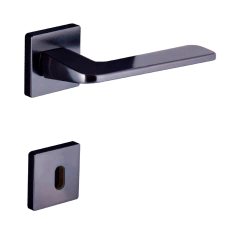 Fechadura interna ultra line roseta 55mm preto fosco Aliança