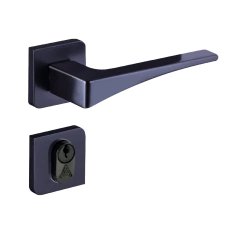 Fechadura Entrada Maxx Roseta S40mm Preto Fosco Aliança