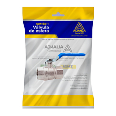 Valvula Esfera para Agua FF P Reduzida Azul 1/2 - unidade