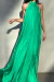 Imagem do Vestido de Gola Longo Feminino Verde