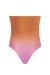 Maiô Body Feminino Degradê Rosa e Laranja - comprar online