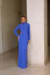 Saia Longa Feminina Azul - comprar online
