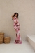 Vestido Feminino Tule Rosa Estampado - Elok Store