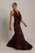 Vestido Feminino Drapeado Marrom - comprar online