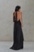 Vestido Feminino Drapeado Preto na internet