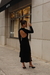 Vestido Feminino Midi Tricot Canelado - comprar online