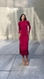 Vestido Feminino Midi Tricot Canelado na internet