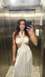 Vestido Feminino Recortes Off White - Elok Store