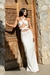Saia Longa Feminina Off White na internet