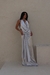 Vestido Feminino Drapeado Prata - loja online