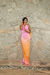 Vestido Feminino Degradê Rosa e Laranja - Elok Store