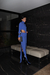 Blusa Feminina Assimetrica Azul - loja online