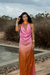 Imagem do Vestido Feminino Degradê Rosa e Laranja