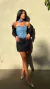 Mini Saia Feminina Preta