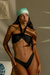 Top Argola Feminino Preto com Flor - Elok Store