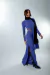 Saia Longa Feminina Azul