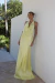 Vestido Feminino Drapeado Amarelo - comprar online