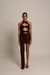 Maiô Body Feminino Marrom - comprar online