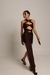 Mini Saia Feminina Malha Marrom - loja online