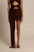 Mini Saia Feminina Malha Marrom - comprar online