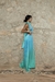 Vestido Feminino Recorte Degradê Azul e Verde na internet