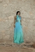 Imagem do Vestido Feminino Recorte Degradê Azul e Verde
