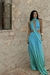 Imagem do Vestido Feminino Recorte Degradê Azul e Verde