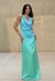 Vestido Feminino Degradê Azul e Verde