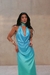 Vestido Feminino Degradê Azul e Verde - comprar online