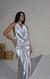 Vestido Feminino Drapeado Prata - comprar online