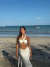 Top Argola Feminino Off White com Flor (Tamanho unico) - loja online