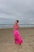 Vestido Feminino Recortes Rosa - Elok Store