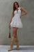 Vestido Feminino Curto Bordado Off - loja online
