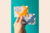 Marca-página raposa de origami na internet