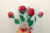 Rosa de origami avulsa