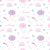 Trocador em Tricot - Tema Chuva Rosa - comprar online