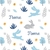 Fronha Infantil Algodão - Tema Coelho Azul - comprar online