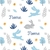 Touca Algodão - Tema Coelho Azul - comprar online