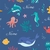 Touca Algodão - Tema Fundo do Mar Azul - comprar online