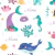 Pijama Verão Algodão - Tema Fundo do Mar Lilás - comprar online