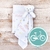 Kit Manta + Naninha Algodão - Tema Bicicleta