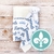 Kit Manta + Naninha Plush - Tema Flor de Lis