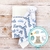 Kit Manta + Naninha Plush - Tema Floresta Azul