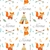 Boneca com Vestido - Tema Raposa Teepee - comprar online