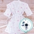 Robe Adulto Tricot - Tema Astronauta Cinza
