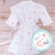 Robe Adulto Tricot - Tema Coelho Rosa