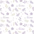 Kit Manta + Naninha Algodão - Tema Estrela & Folhas Lilás - comprar online