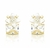 Brinco Flor em zircônia dourado - comprar online