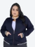 Jaqueta Bomber Feminina Plus Size Casaco Com Bolsos