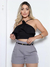 Short Alfaiataria Feminino Cintura Alta Social Com Cinto - comprar online